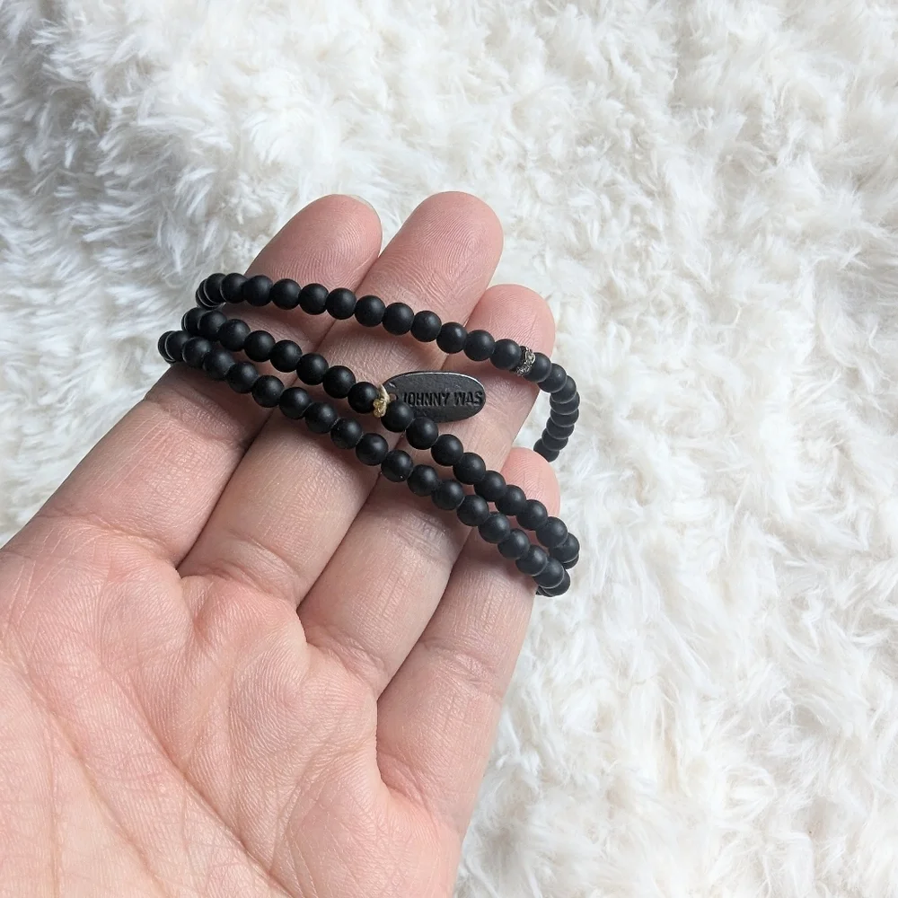 JOHNNY WAS Adi Bar Multi Strands Beaded Stretchy Bracelet